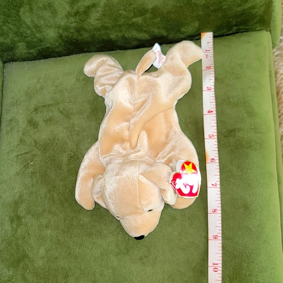 Ty Beanie Baby "Fetch" Golden Retriever Dog Tag Error # 218 Brown  Size 9" NWT - Picture 9 of 9